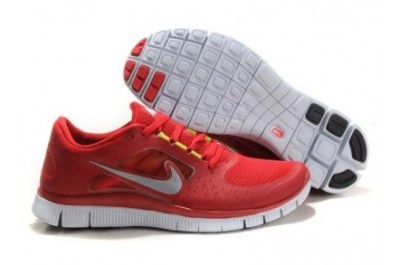 2013 Nike Free Run 5.0 V3 Mens Shoes Red White - Click Image to Close